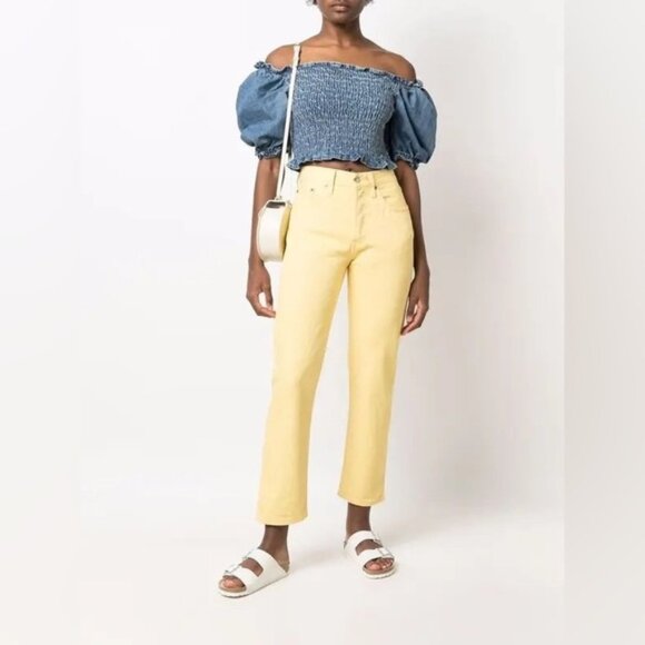 Levi's Denim - Levi's Yellow Straight Leg Jeans NWT